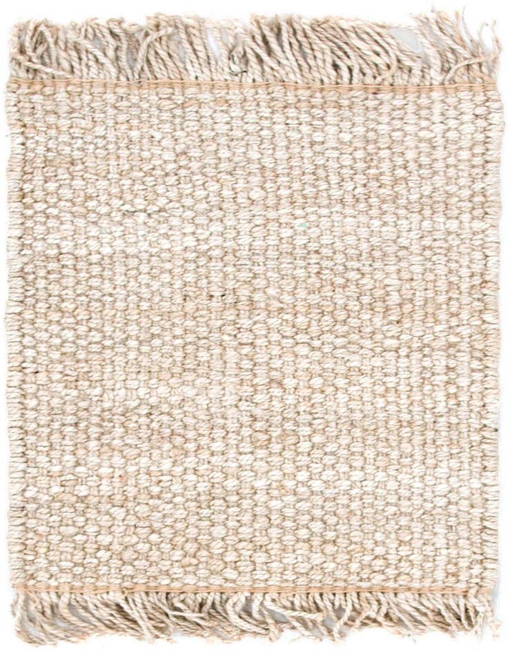 Detail image of 2' x 3' 1 Hand Woven Chunky Jute Rug