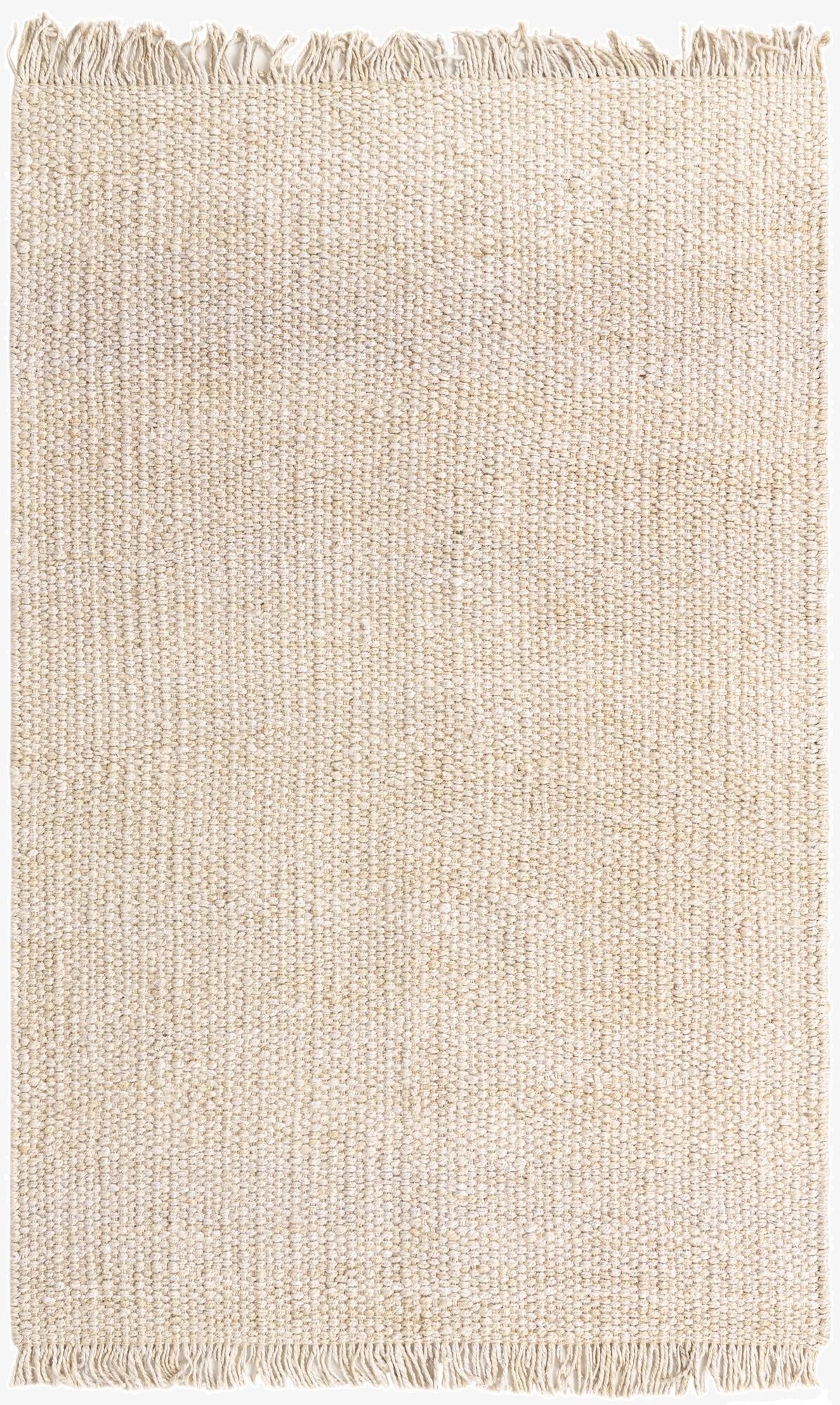 Primary image 6' 1 x 9'  Hand Woven Chunky Jute Rug
