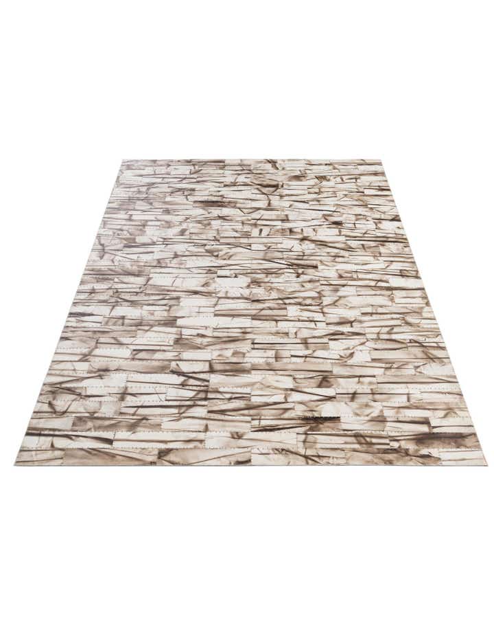 4' 11 x 8' 1 Cowhide - Patchwork Rug