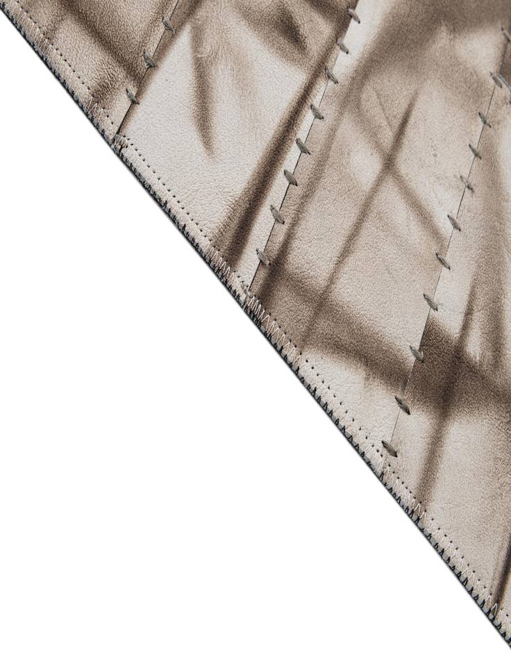 Detail image of 4' 11 x 8' 1 Cowhide - Patchwork Rug