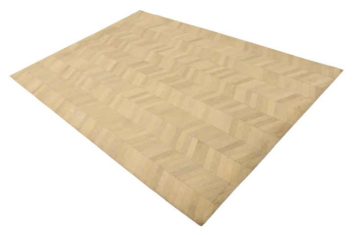 5' 3 x 7' 7 Cowhide Leather Rug
