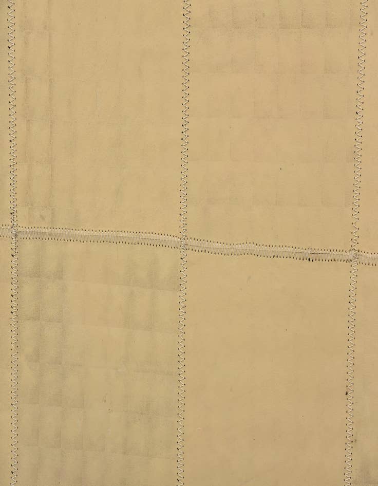 Detail image of 2' 1 x 3' 1 Cowhide Leather Rug