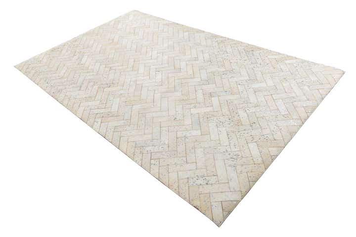 5' x 8' Cowhide Leather Rug