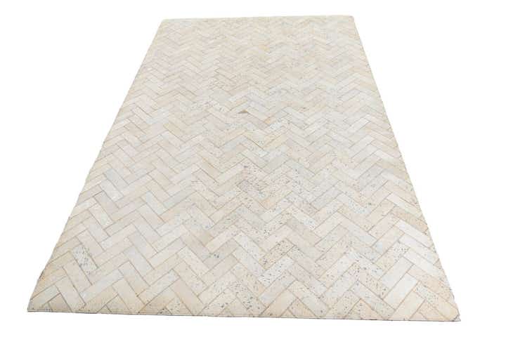 5' x 8' Cowhide Leather Rug