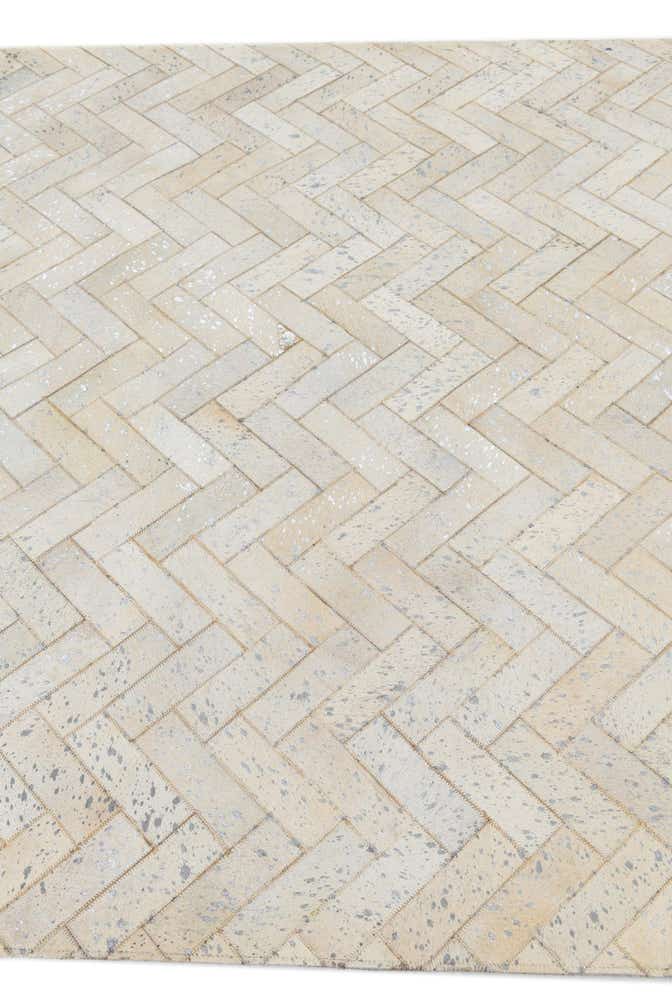 5' x 8' Cowhide Leather Rug