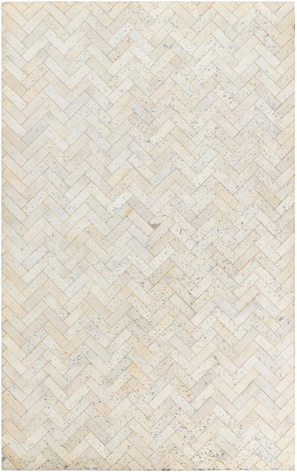 5' x 8' Cowhide Leather Rug
