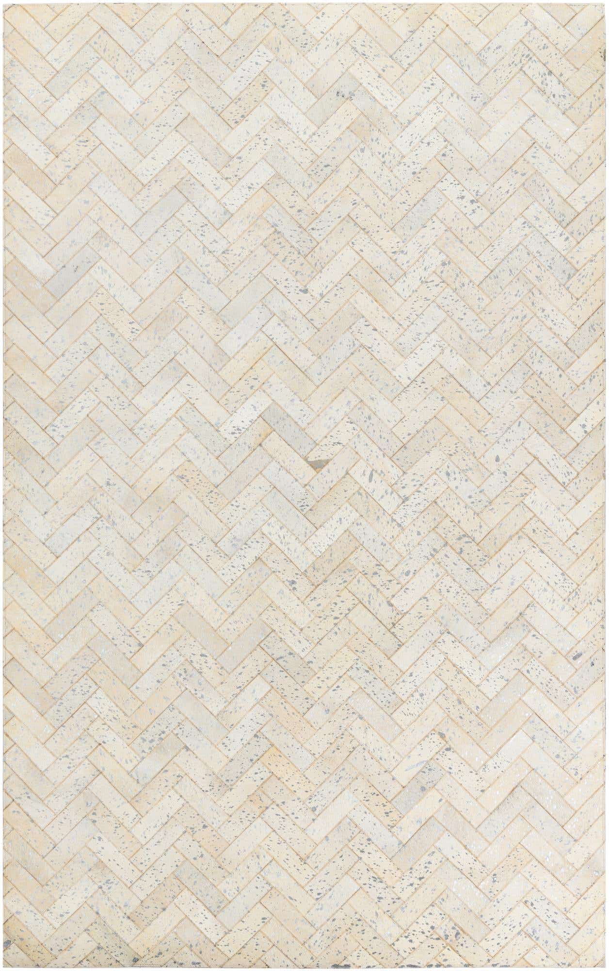 5' x 8' Cowhide Leather Rug