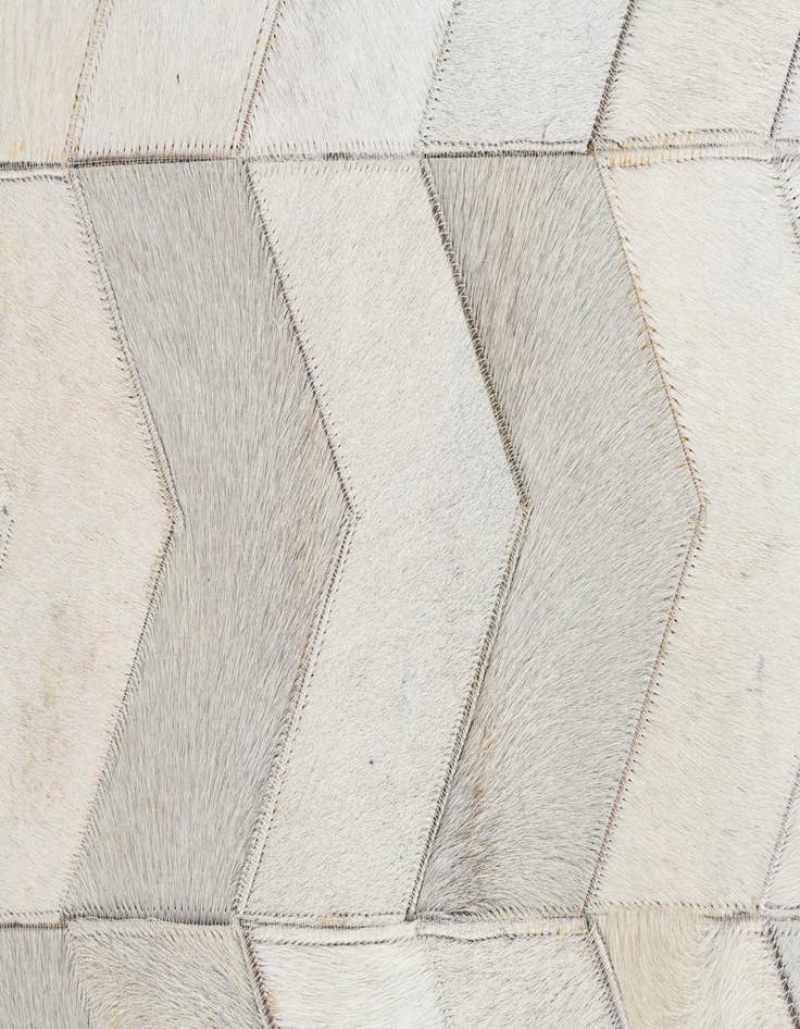 Detail image of 4' 10 x 7' 9 Cowhide Leather Rug