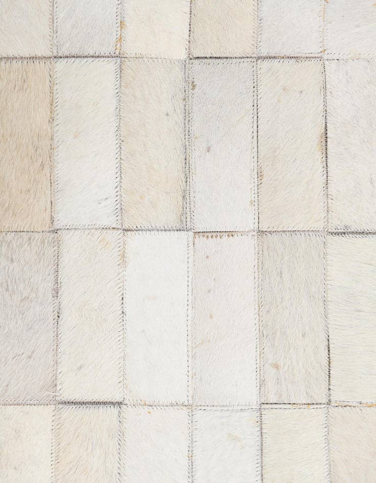 Detail image of 5' 1 x 7' 8 Cowhide Leather Rug