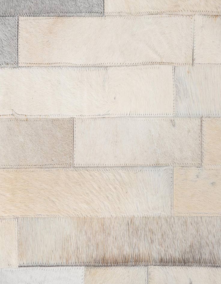 Detail image of 5' 1 x 7' 8 Cowhide Leather Rug