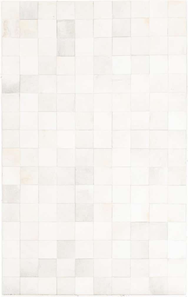 5' x 8' Cowhide Leather Rug