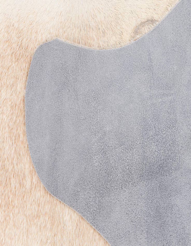 Detail image of 5' 2 x 6' 8 Cowhide Leather Rug