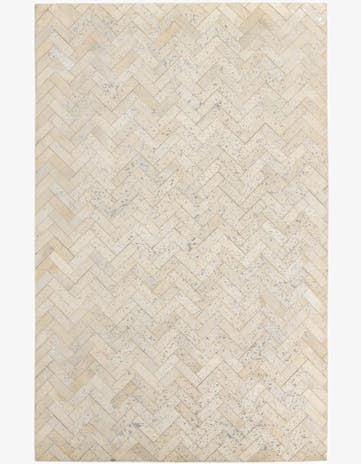 5' x 7' 9 Cowhide Leather Rug