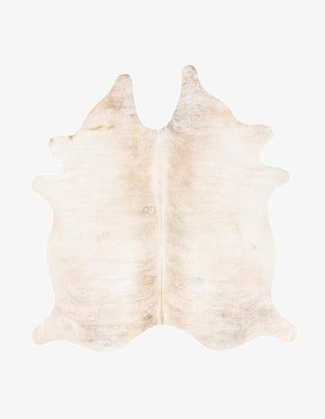 5' 2 x 6' 8 Cowhide Leather Rug