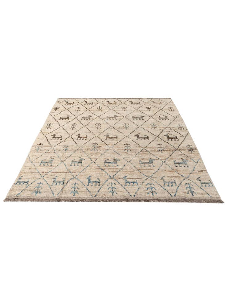 Detail image of 6' 8 x 9' 2 Hand Knotted Darya Wool Rug