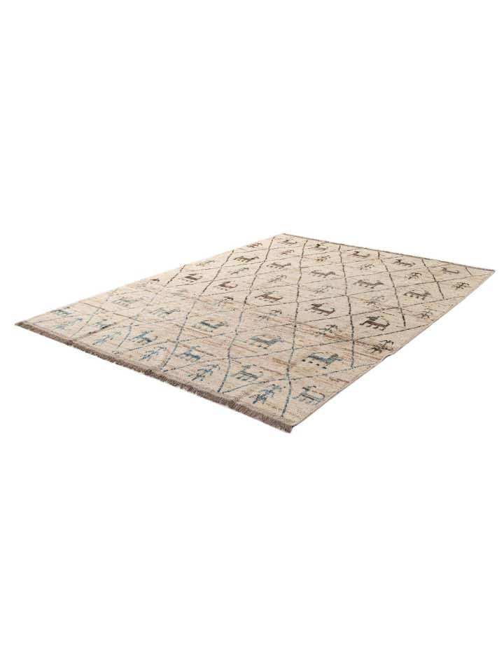 6' 8 x 9' 2 Hand Knotted Darya Wool Rug