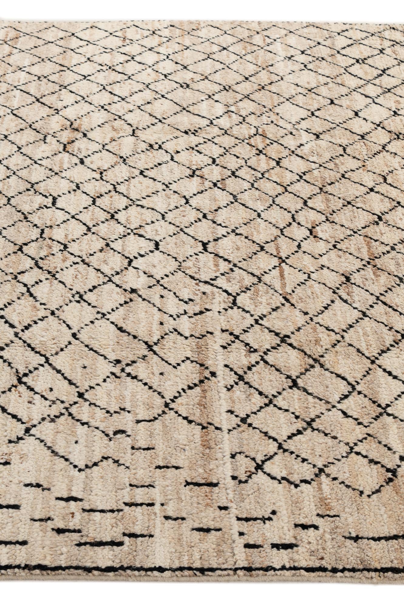 6' 6 x 9' 8 Hand Knotted Darya Wool Rug