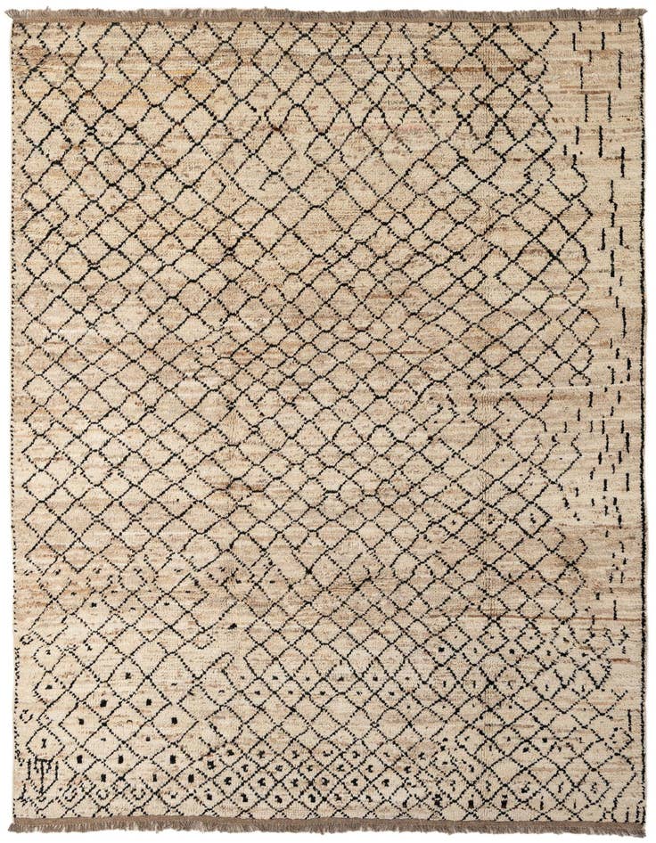Detail image of 6' 6 x 9' 8 Hand Knotted Darya Wool Rug