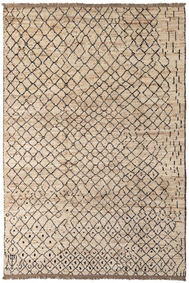 Detail image of 6' 6 x 9' 8 Hand Knotted Darya Wool Rug
