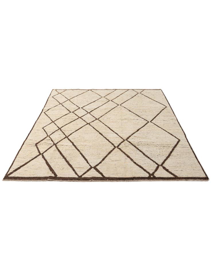 Detail image of 6' 9 x 9' 9 Hand Knotted Darya Wool Rug