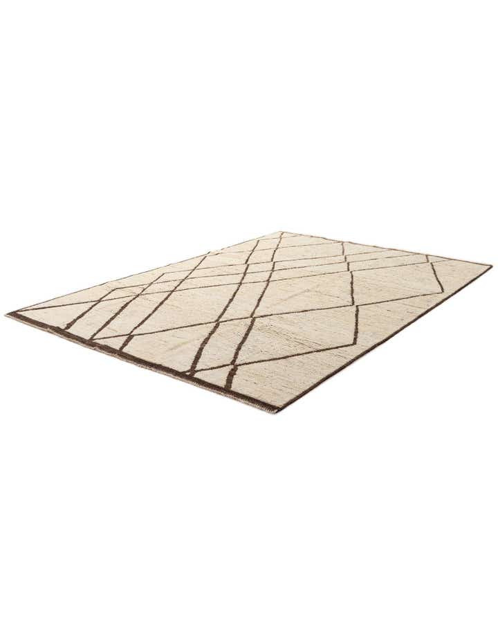 6' 9 x 9' 9 Hand Knotted Darya Wool Rug