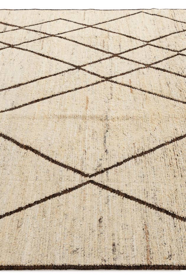 Detail image of 6' 9 x 9' 9 Hand Knotted Darya Wool Rug