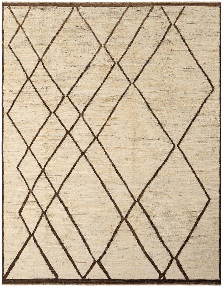 Detail image of 6' 9 x 9' 9 Hand Knotted Darya Wool Rug
