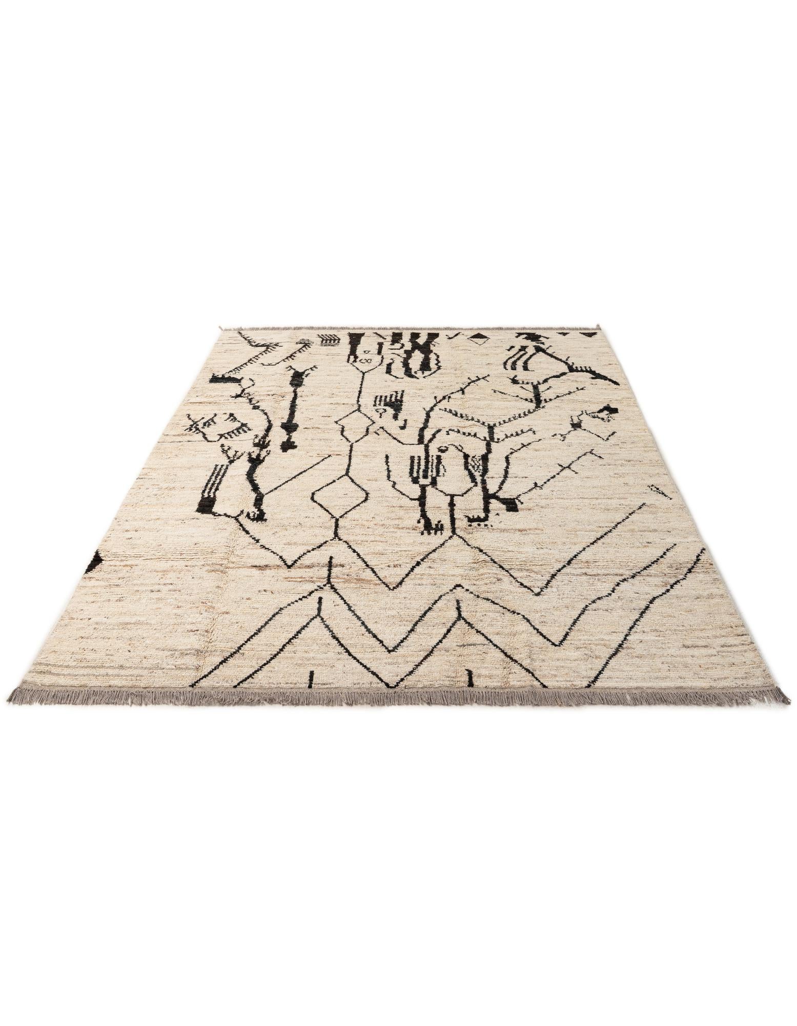 6' 8 x 9' 9 Hand Knotted Darya Wool Rug