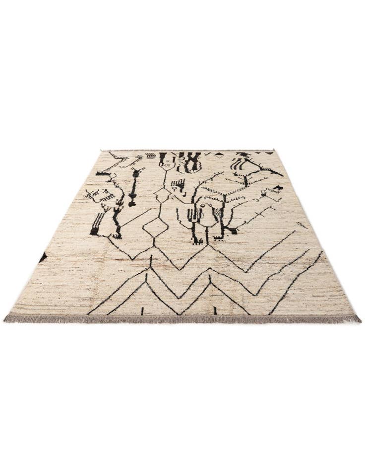 Detail image of 6' 8 x 9' 9 Hand Knotted Darya Wool Rug