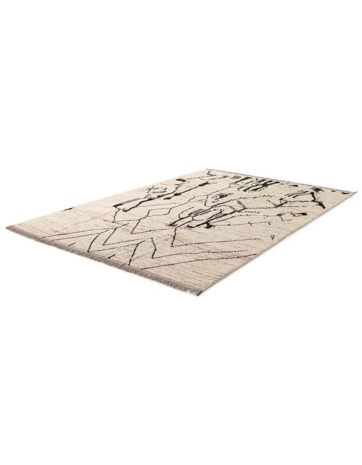 6' 8 x 9' 9 Hand Knotted Darya Wool Rug