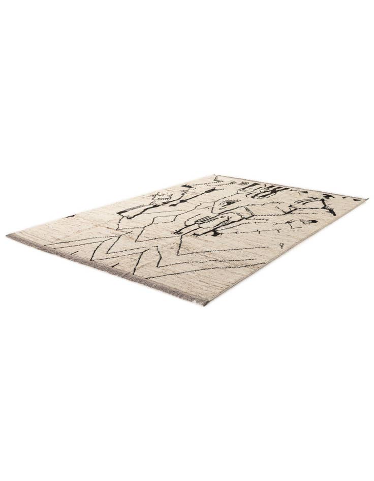 Detail image of 6' 8 x 9' 9 Hand Knotted Darya Wool Rug