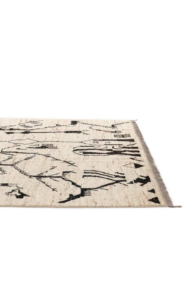 Detail image of 6' 8 x 9' 9 Hand Knotted Darya Wool Rug