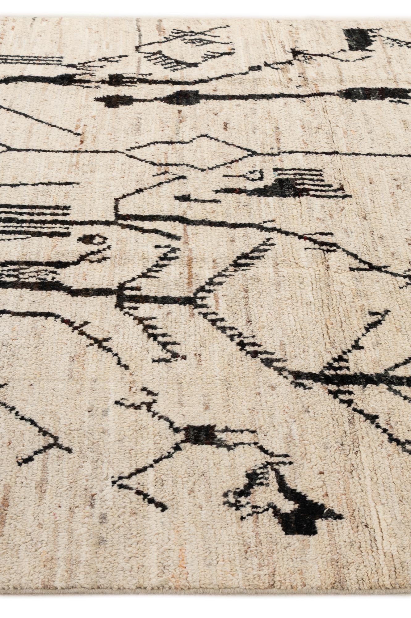 6' 8 x 9' 9 Hand Knotted Darya Wool Rug