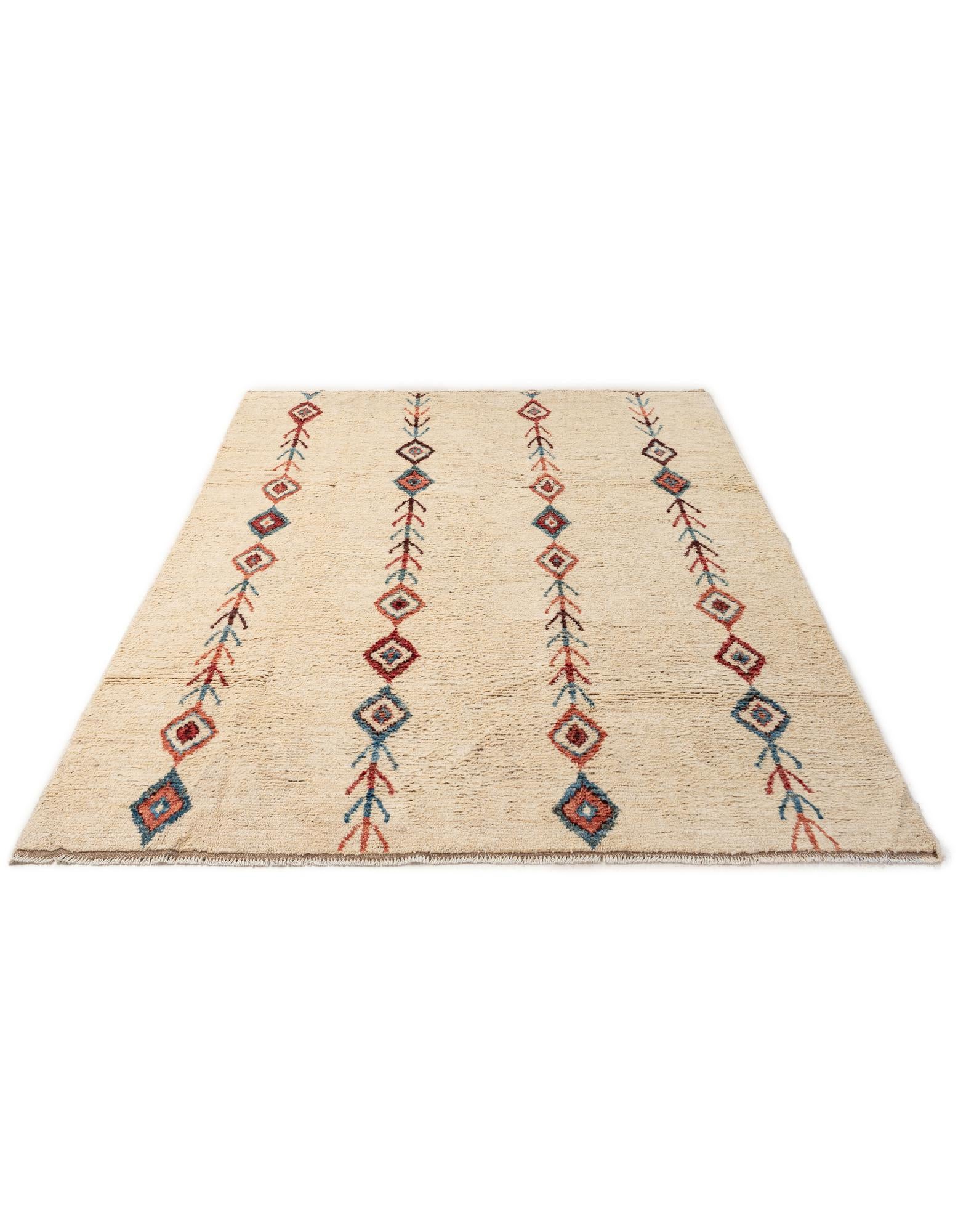 6' 8 x 9' 8 Hand Knotted Darya Wool Rug