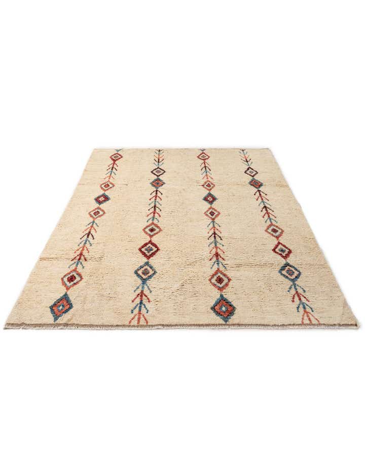 6' 8 x 9' 8 Hand Knotted Darya Wool Rug