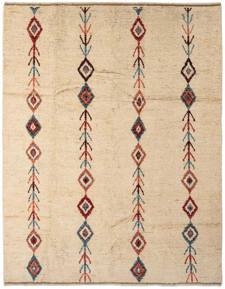 Detail image of 6' 8 x 9' 8 Hand Knotted Darya Wool Rug