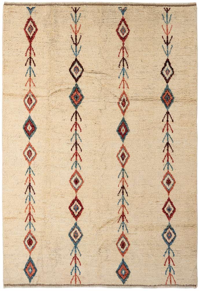 6' 8 x 9' 8 Hand Knotted Darya Wool Rug