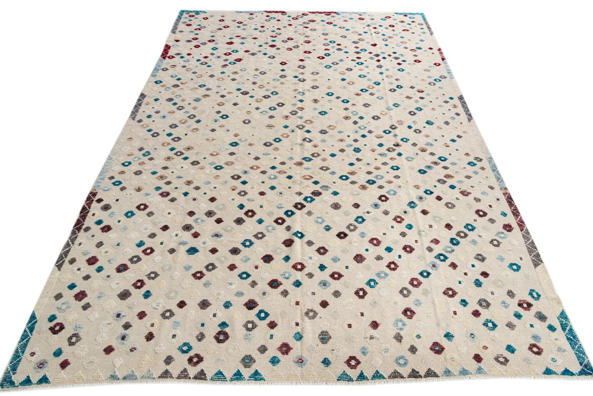10' x 14' 5 Hand Knotted Darya Wool Rug