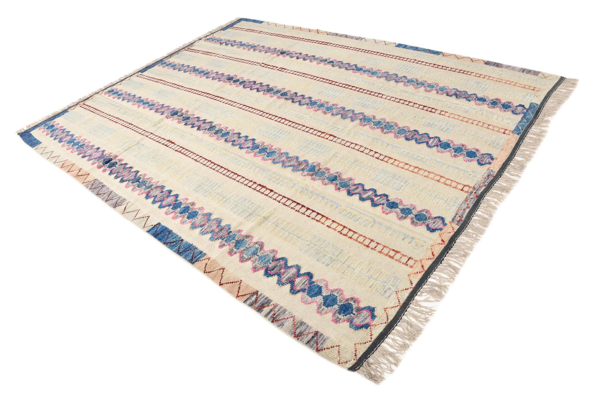 8' 2 x 10' 3 Hand Knotted Darya Wool Rug