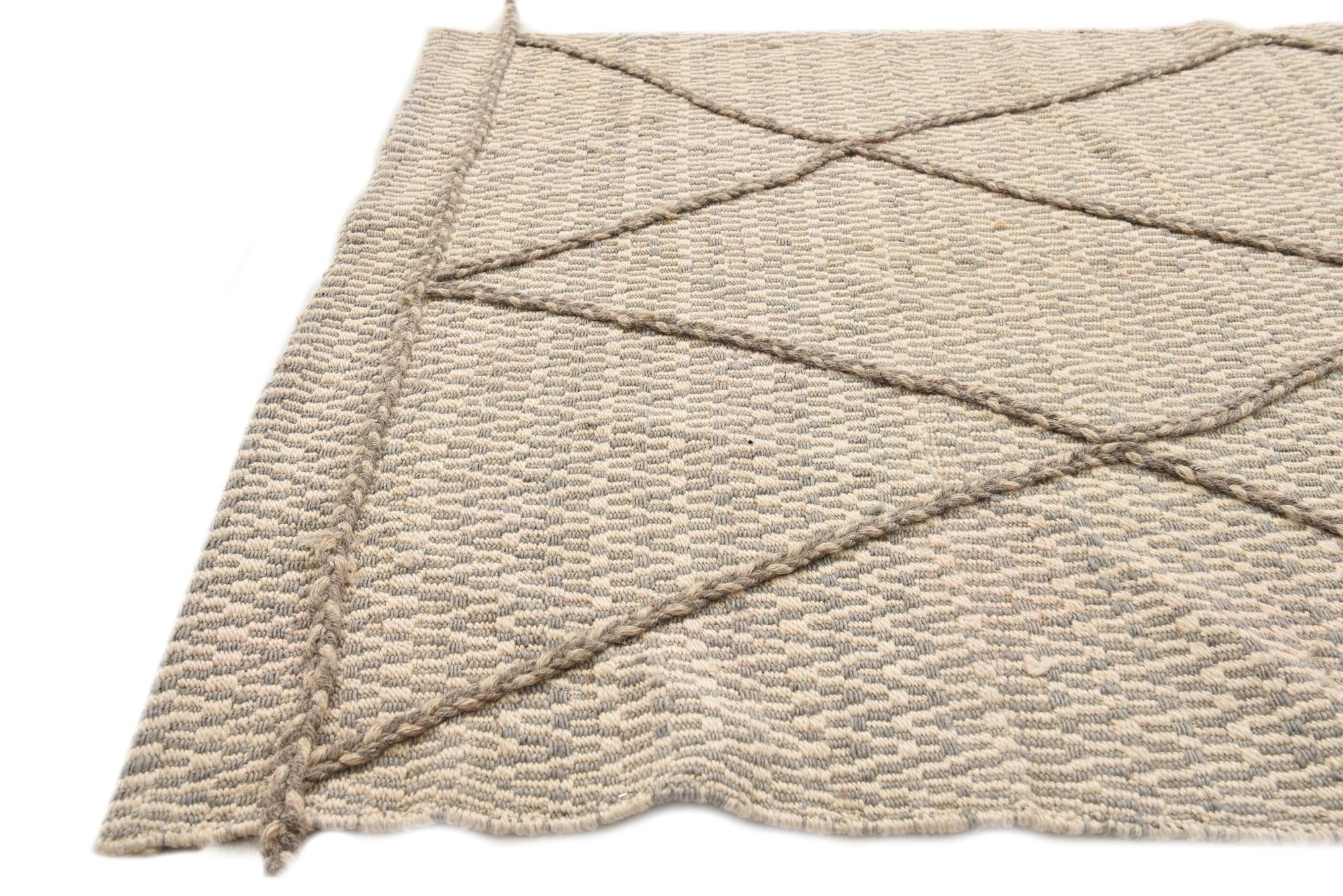 3' 9 x 6' 1 Hand Knotted Darya Wool Rug