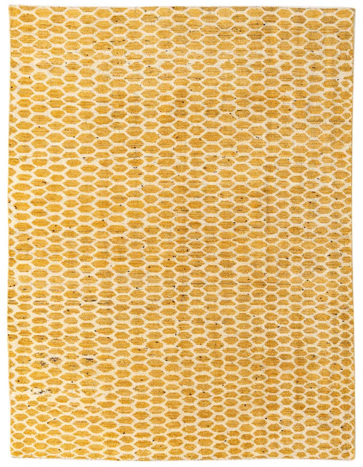 Detail image of 6' 1 x 8' 7 Hand Knotted Darya Wool Rug