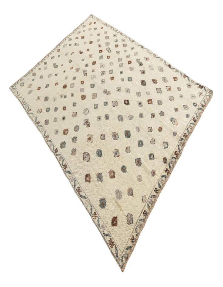 Detail image of 5' 10 x 8'  Hand Knotted Darya Wool Rug