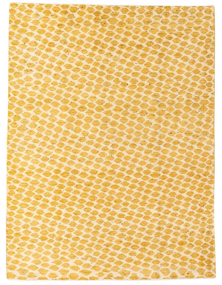 Detail image of 5' 10 x 9' Hand Knotted Darya Wool Rug