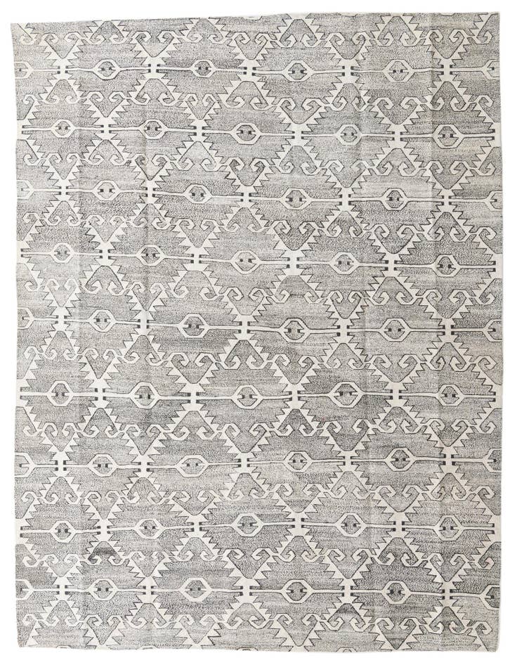 Detail image of 8' 4 x 10' 9 Hand Woven Darya Wool Rug