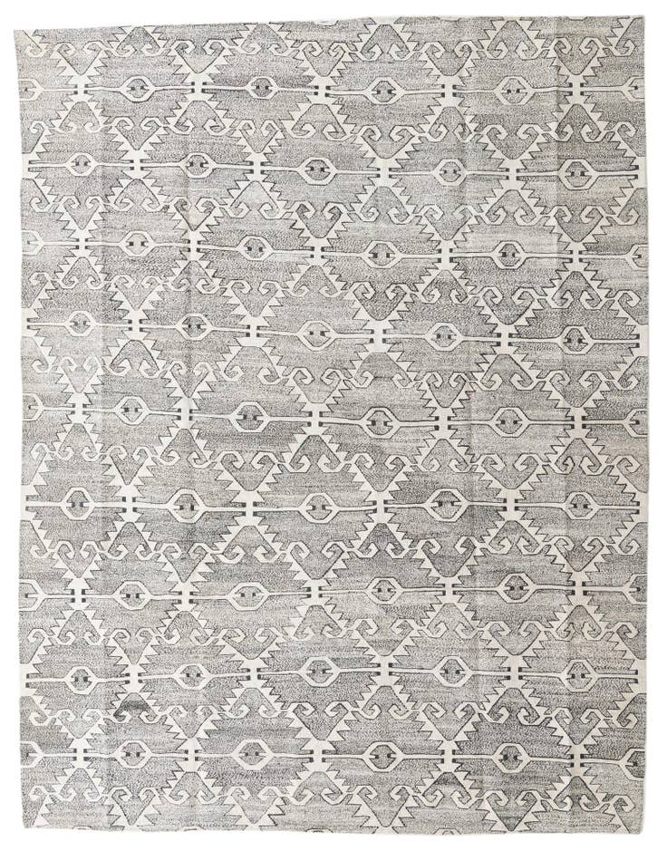 Detail image of 8' 4 x 10' 9 Hand Woven Darya Wool Rug