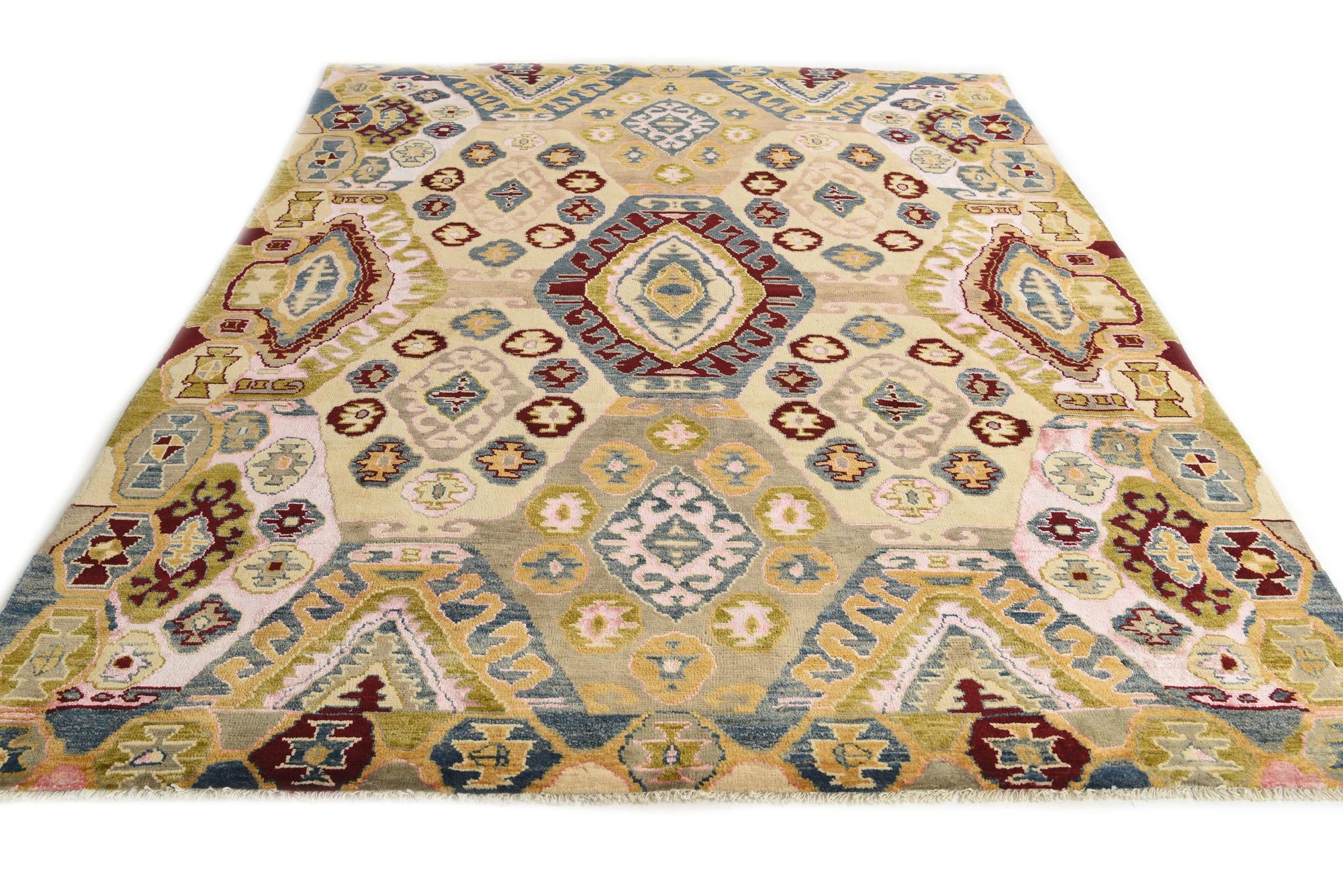 7' 10 x 9' 9 Hand Knotted Darya Rug