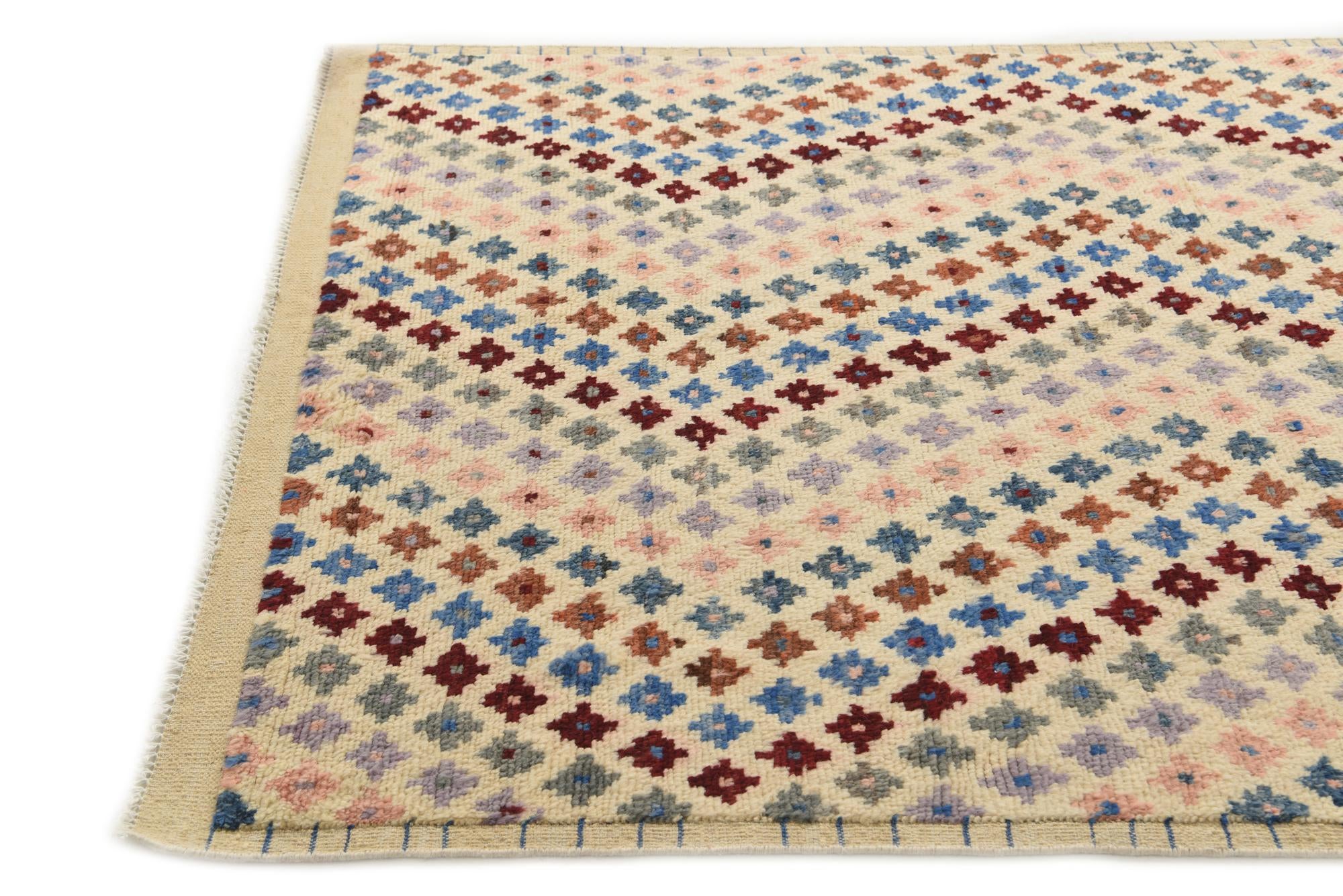 5' 6 x 8' 3 Hand Knotted Darya Wool Rug