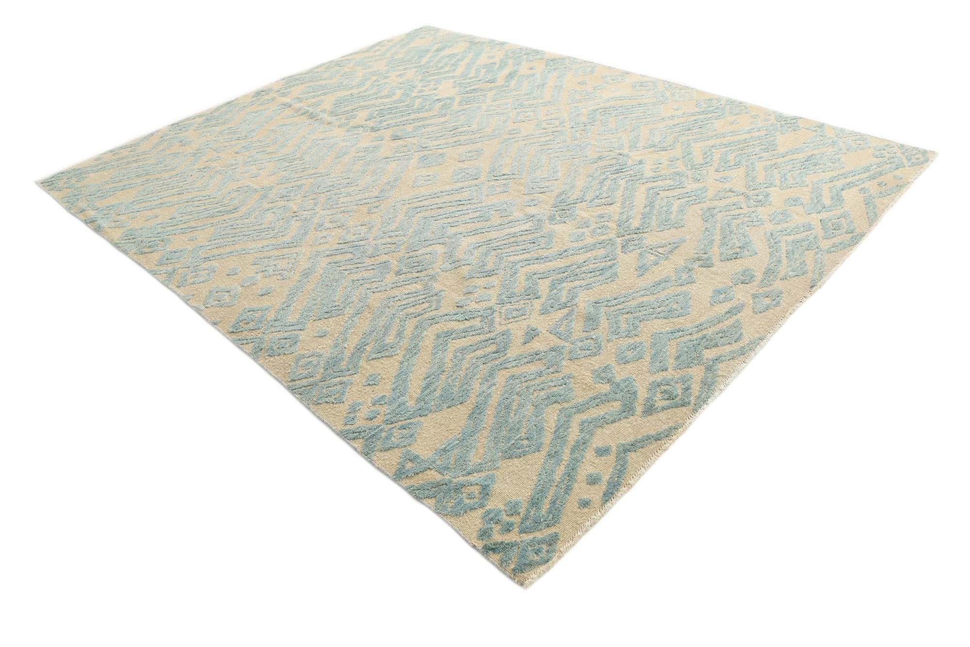 8' 4 x 10' 4 Hand Knotted Darya Wool Rug