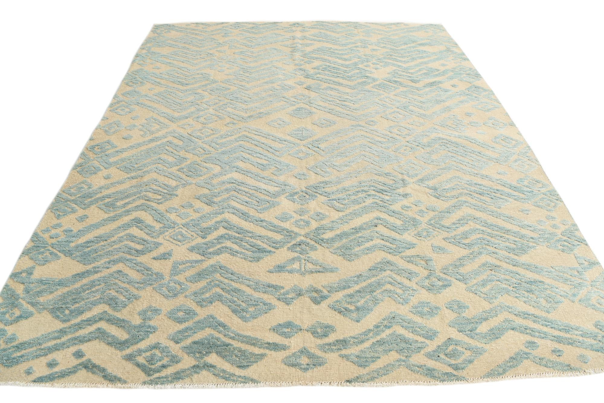 8' 4 x 10' 4 Hand Knotted Darya Wool Rug
