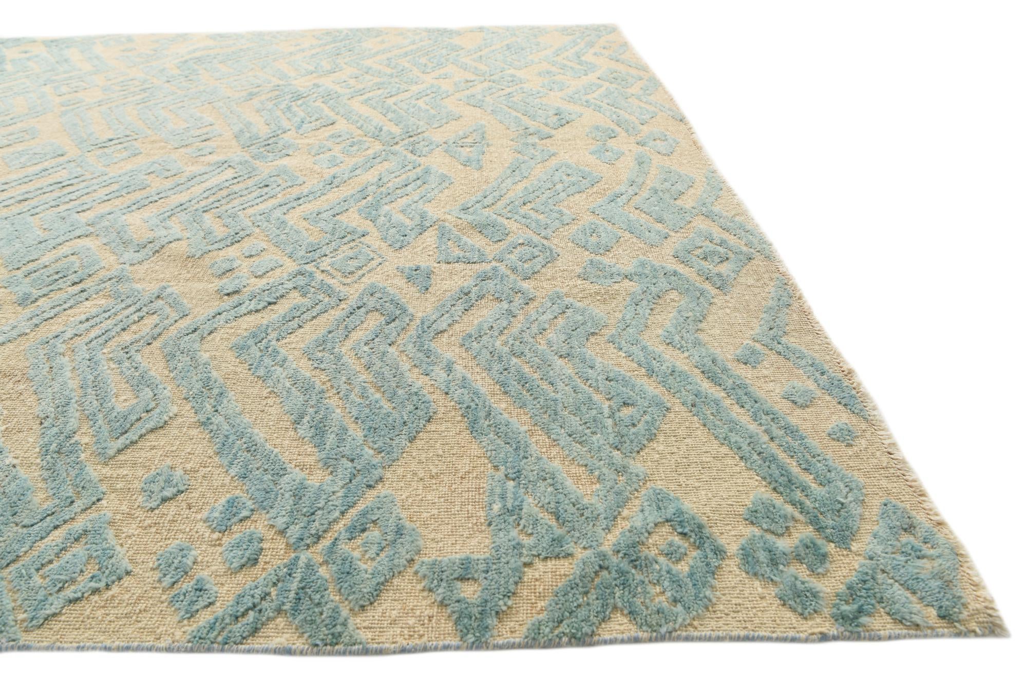 8' 4 x 10' 4 Hand Knotted Darya Wool Rug